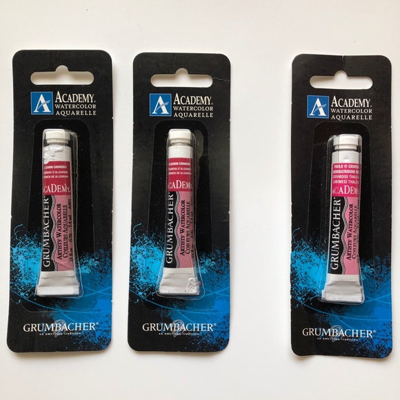 GRUMBACHER ACADEMY Watercolor Set of 15 .25 oz/ 7.5 ml Tubes NEW! - Picture 12 of 15